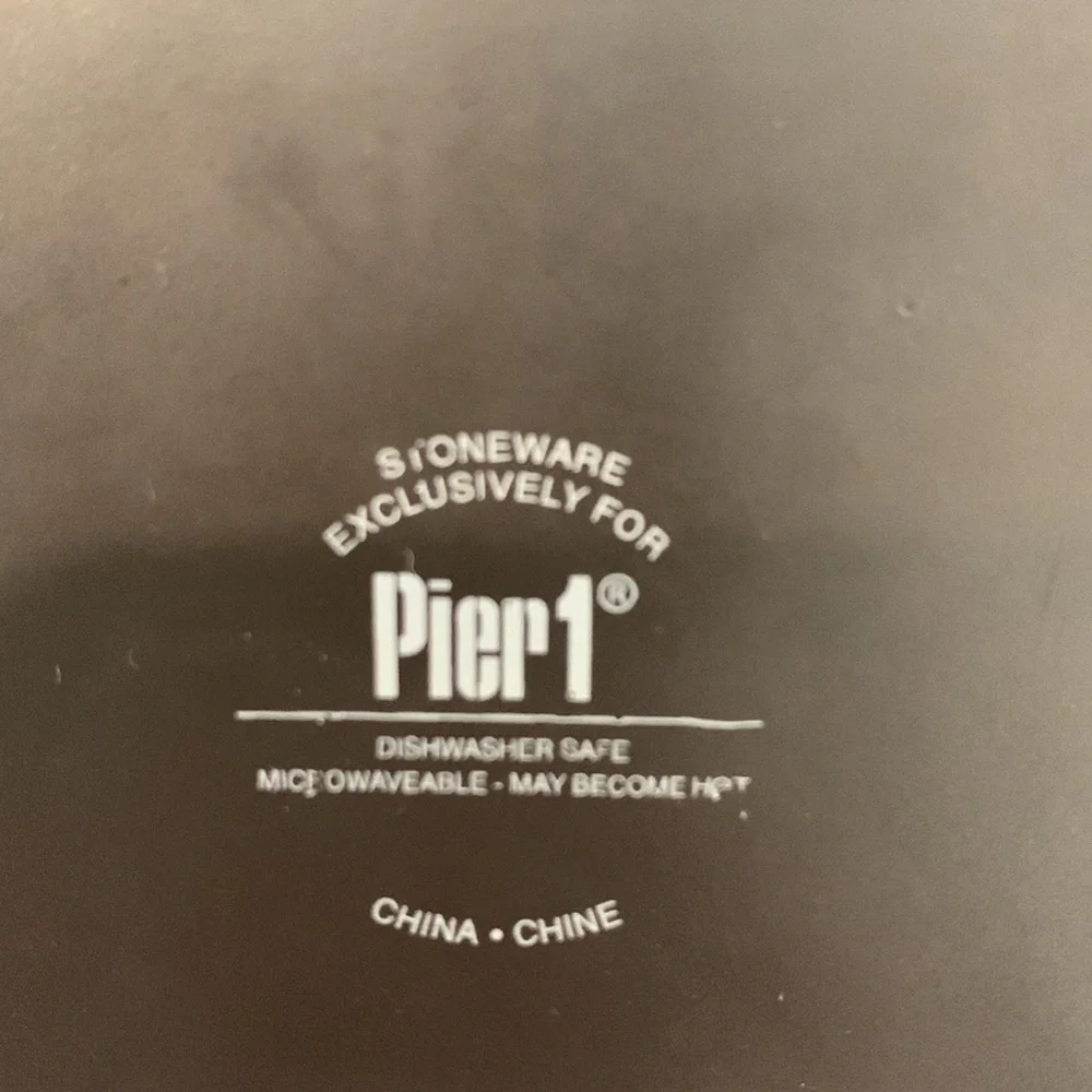 2 Pier 1 Stoneware Plates